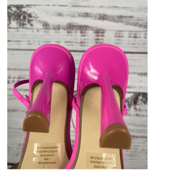 Steve Madden Women's Zarya Heeled Sandal pink Leath Size 7.5 - Picture 6 of 8